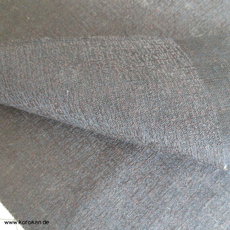 braunschwarze Wolle / Seide Männer Kimono Tanmono Stoffrolle