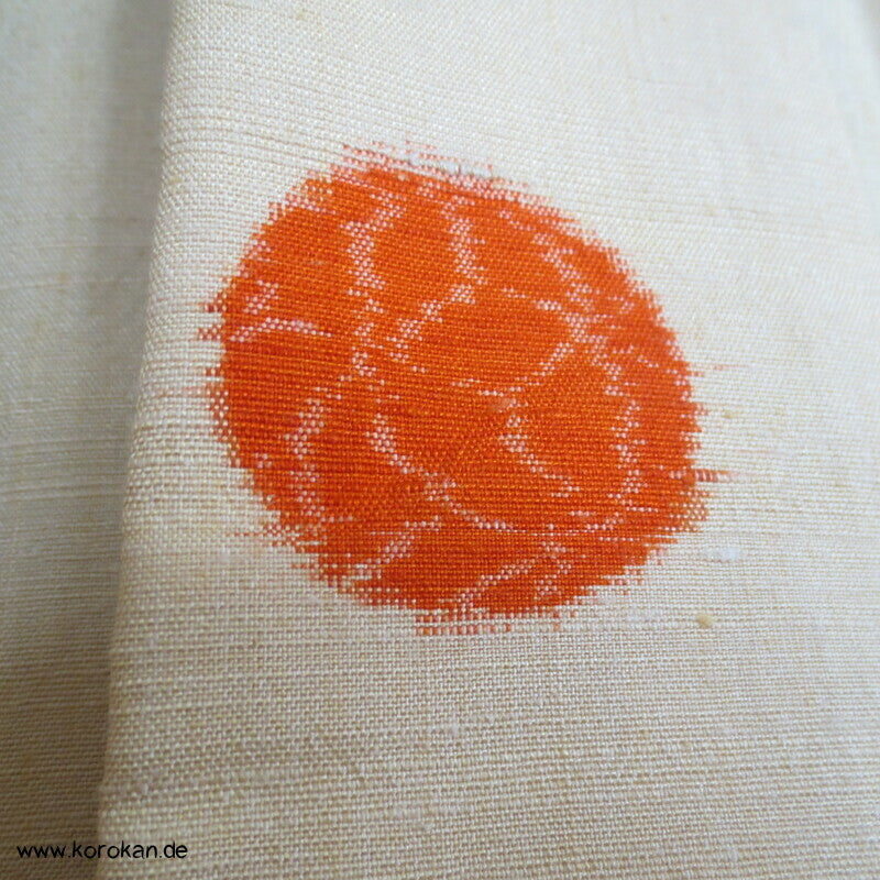 Kreise Hitoe Tsumugi Kasuri Kimono