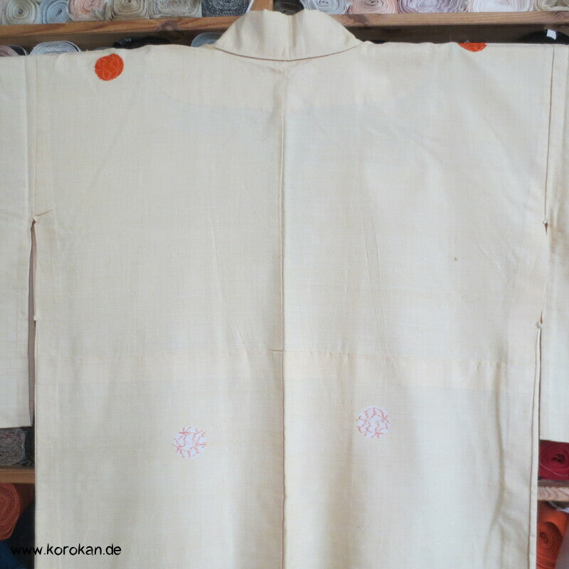 Kreise Hitoe Tsumugi Kasuri Kimono