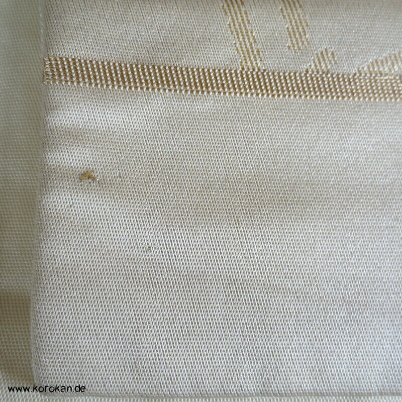 pastellige Schmetterlinge Fukuro Obi Seidenbrokat Kimonogürtel