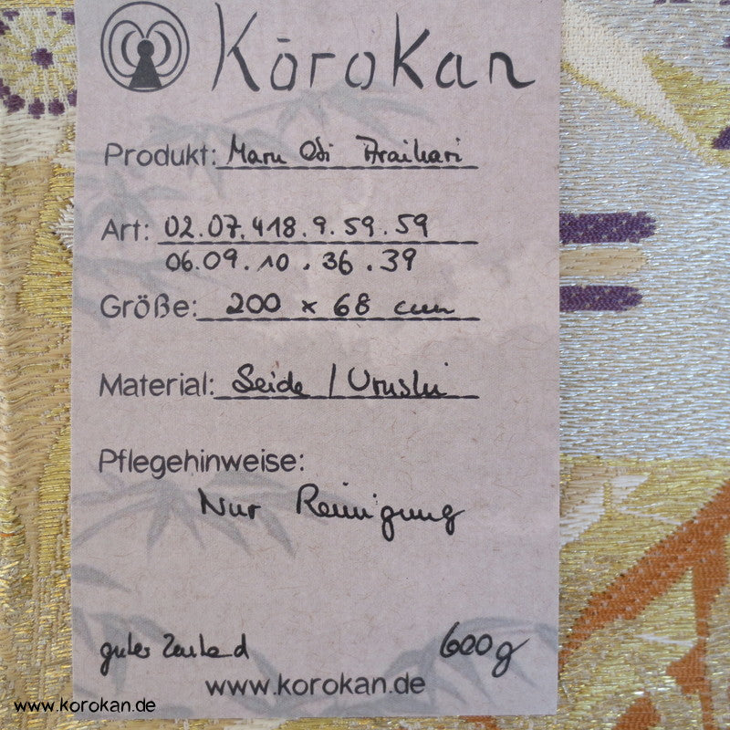 vielfältige Muster Araihari Stoff für Maru Obi