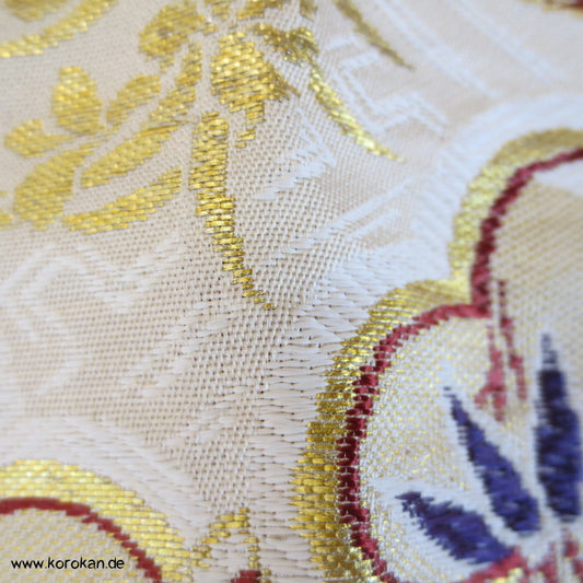 bunter Araihari Stoff für Maru Obi - sehr guter Zustand