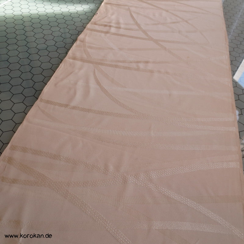 naturfarben Gräser Damast Kakeshita Seidenstoff Hochzeits Kimono
