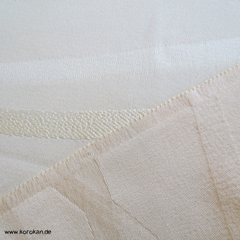 naturfarben Gräser Damast Kakeshita Seidenstoff Hochzeits Kimono