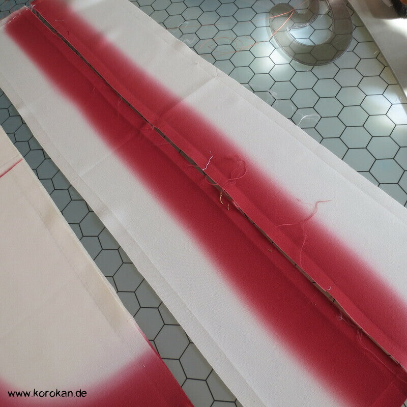Araihari Kimono Hakkake Bokashi Farbverlaufsrand Futter