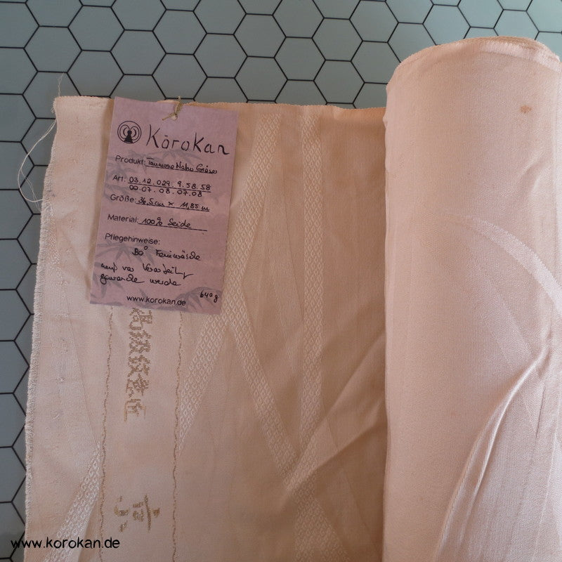 natur Gräser Damast Kakeshita Seidenstoff Hochzeits Kimono