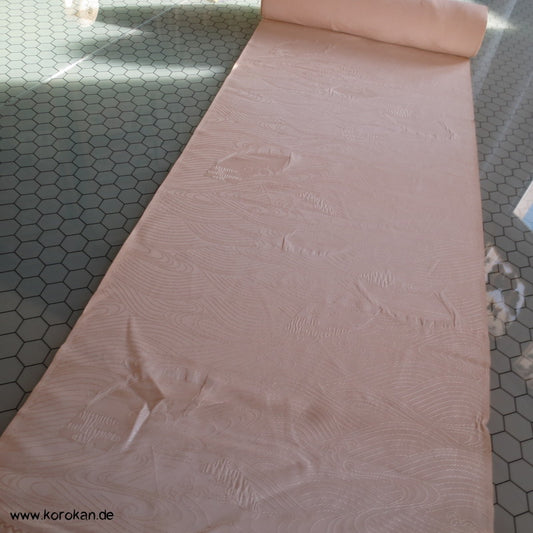 naturfarbene Wellen Kakeshita Hochzeits Kimono Seide