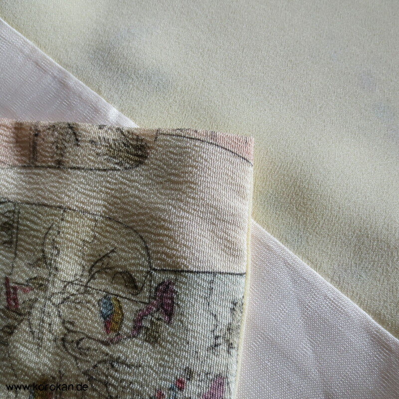 Kimonos als Muster - pastellfarben Komon Seide