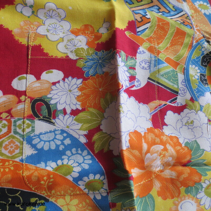 Hawaihemd Upcycling Kimono Seide