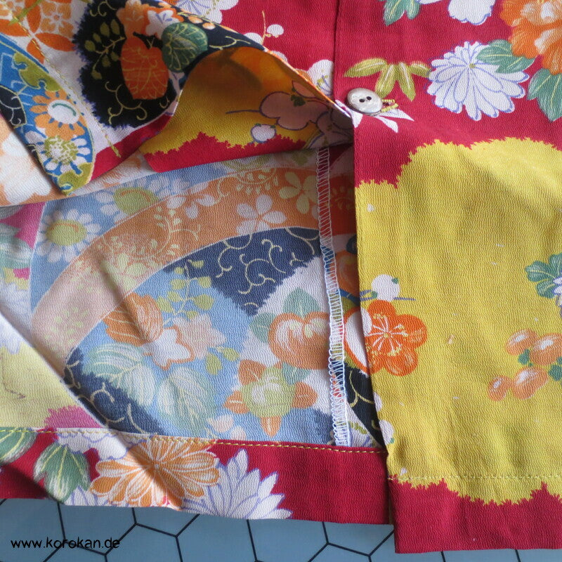 Hawaihemd Upcycling Kimono Seide