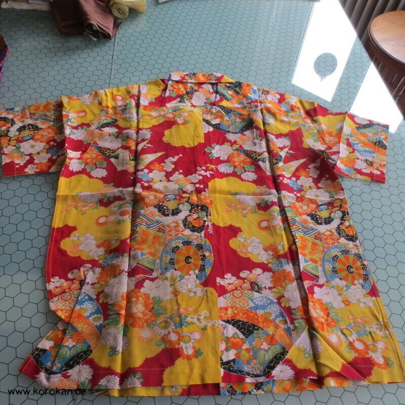Hawaihemd Upcycling Kimono Seide