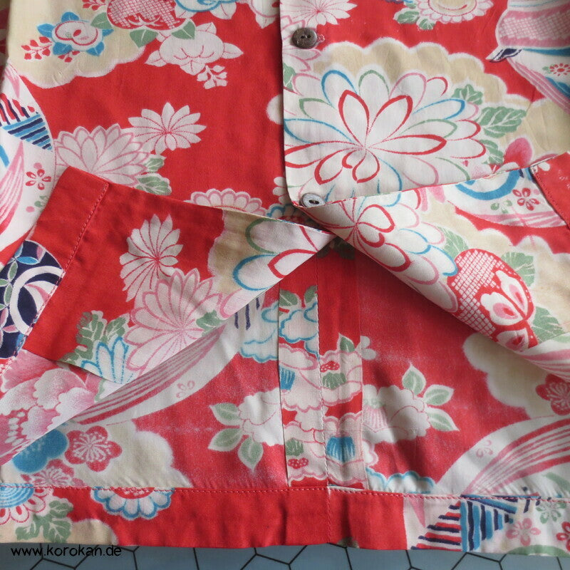 Hawaihemd Upcycling Kimono Seide