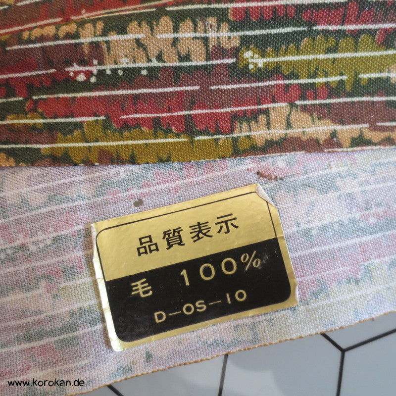 Camouflage Streifen Kimono Wolle