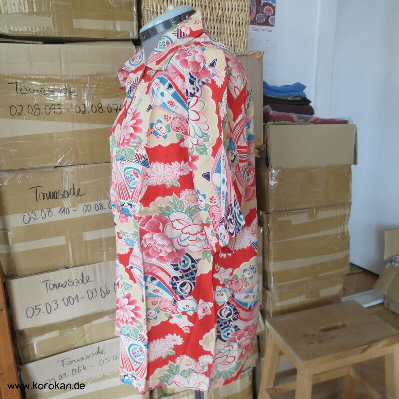 Hawaihemd Upcycling Kimono Seide