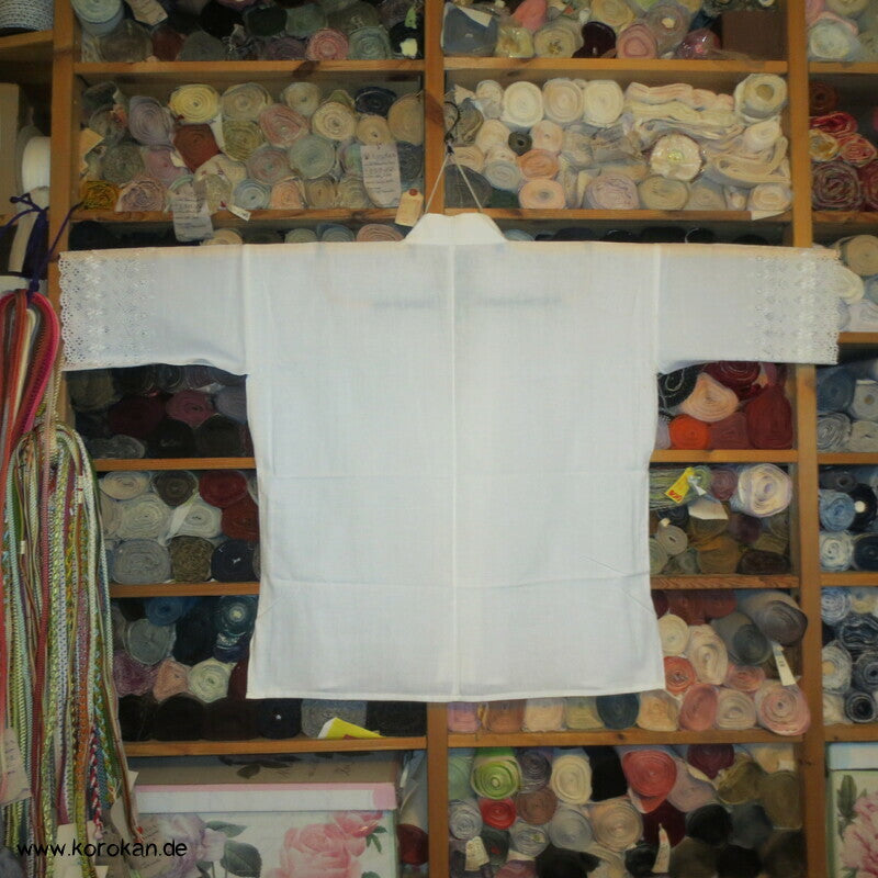 Hadajuban Kimono Unterhemd mit Spitzenärmeln