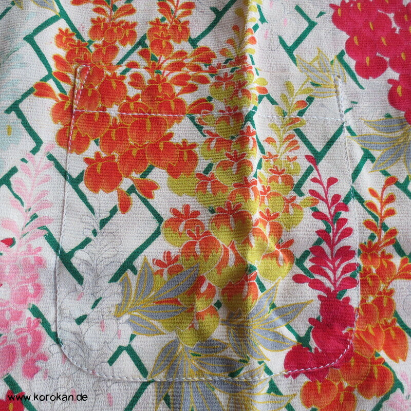 Hawaihemd Upcycling Kimono Seide