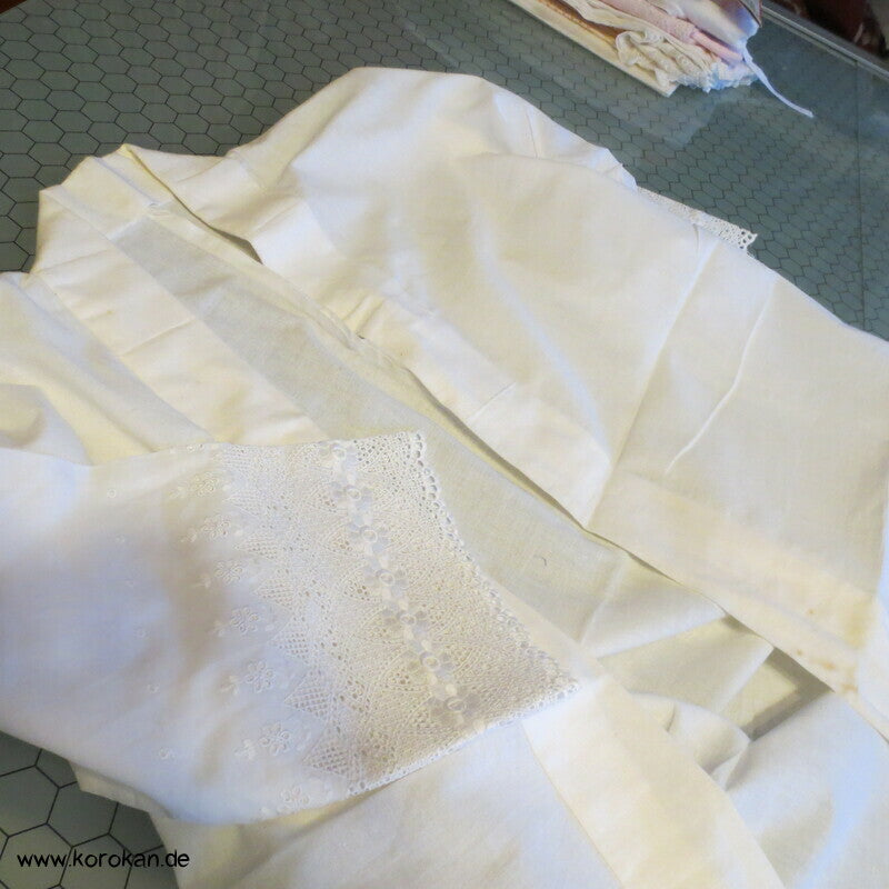 Hadajuban Kimono Unterhemd mit Spitzenärmeln