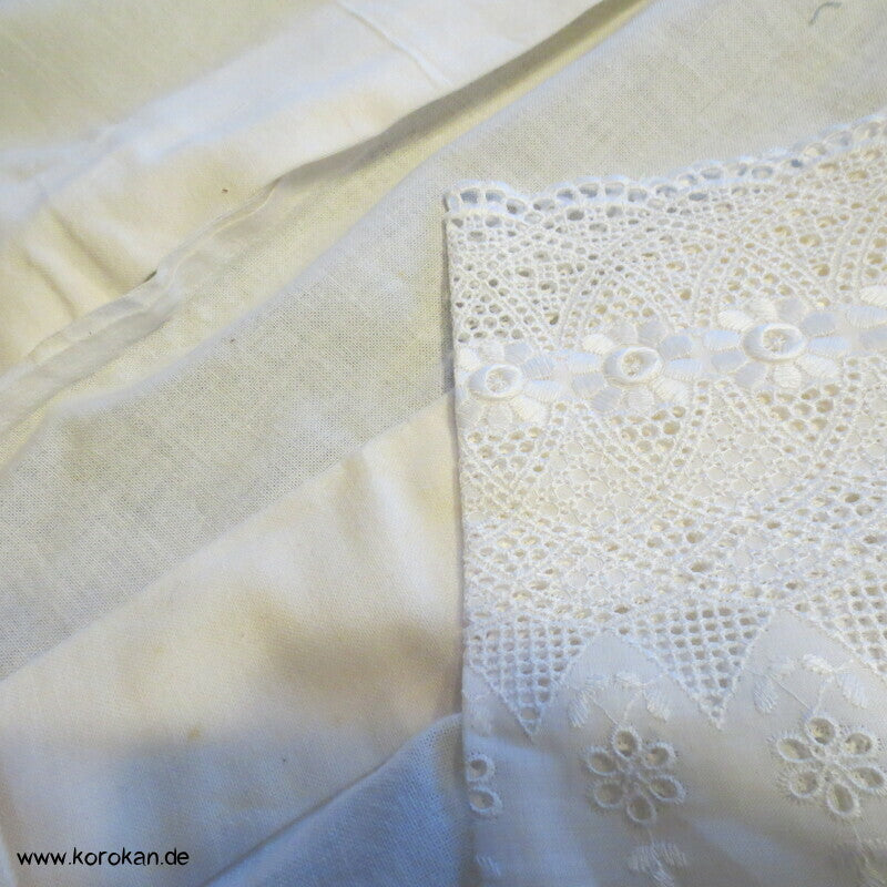 Hadajuban Kimono Unterhemd mit Spitzenärmeln