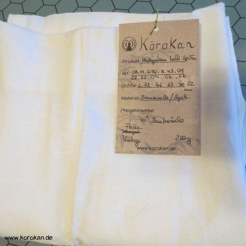Hadajuban Kimono Unterhemd mit Spitzenärmeln