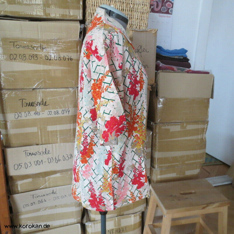 Hawaihemd Upcycling Kimono Seide