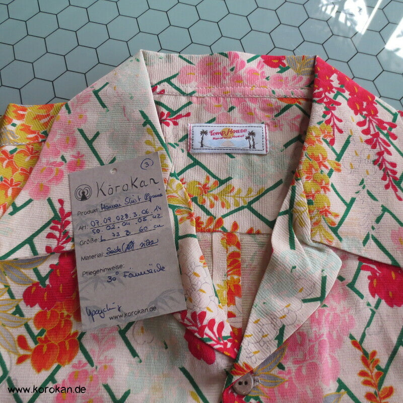 Hawaihemd Upcycling Kimono Seide