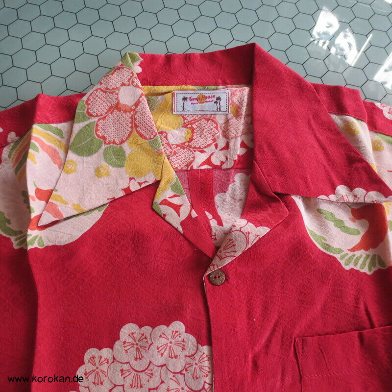 Hawaihemd Upcycling Kimono Seide