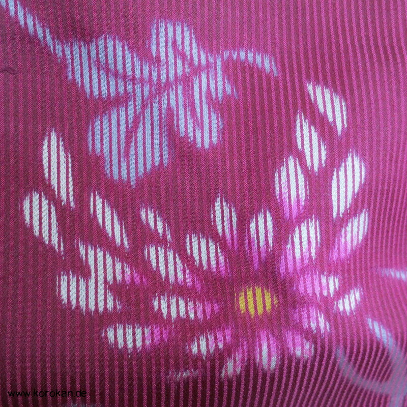 Kiku Kugeln Kett Meisen Seiden Satin Komon Kimono