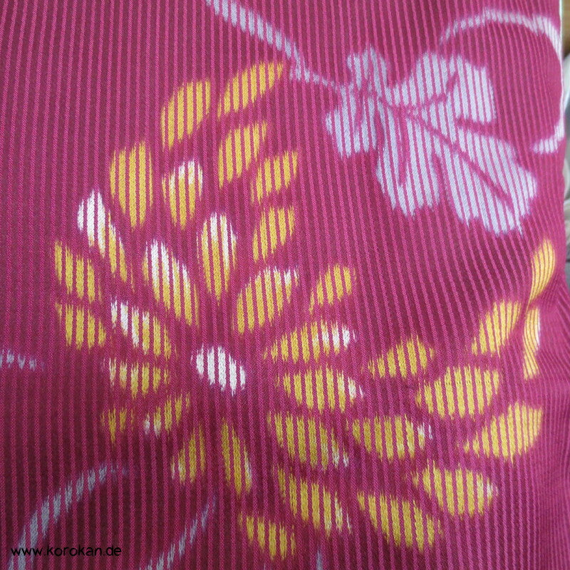 Kiku Kugeln Kett Meisen Seiden Satin Komon Kimono