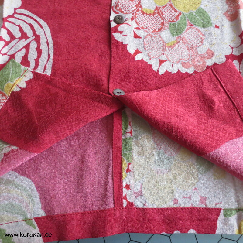 Hawaihemd Upcycling Kimono Seide