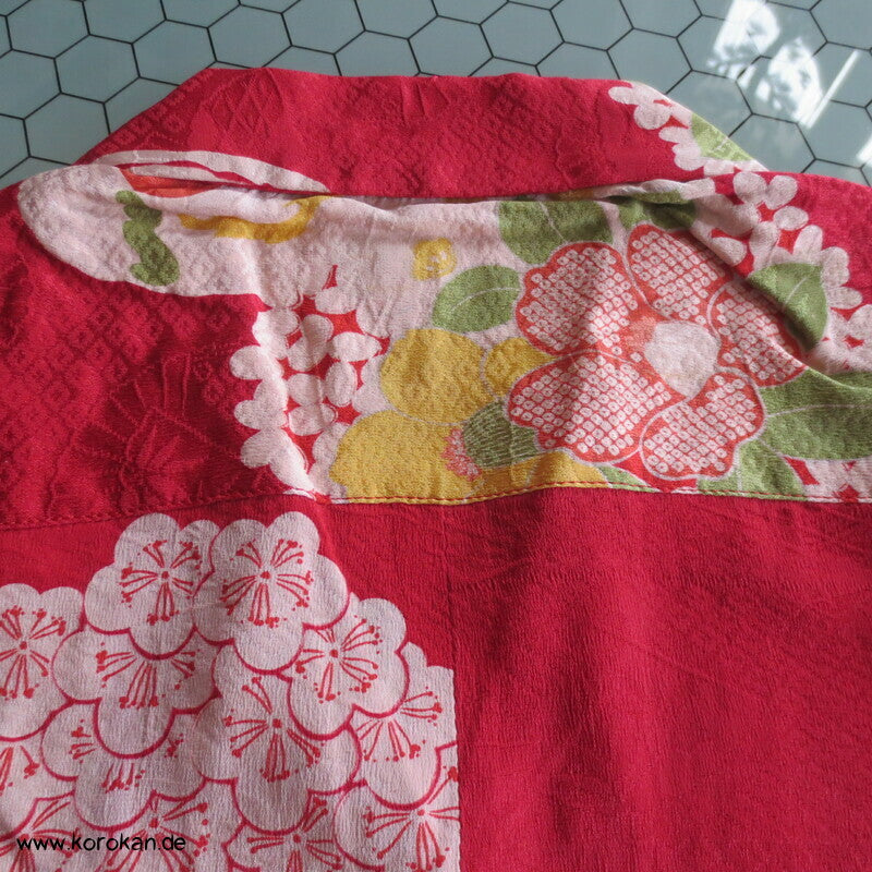 Hawaihemd Upcycling Kimono Seide