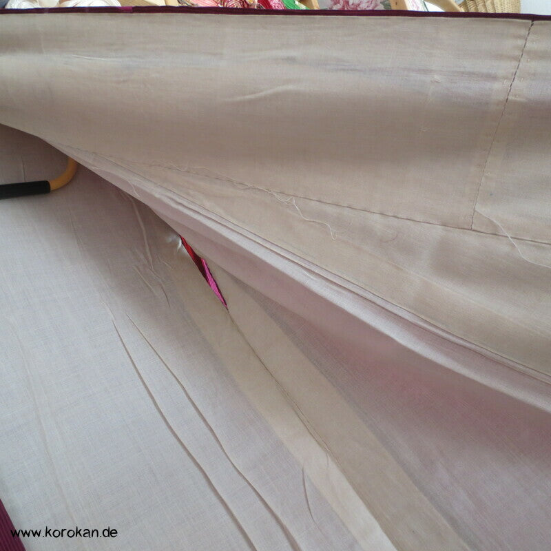 Kiku Kugeln Kett Meisen Seiden Satin Komon Kimono