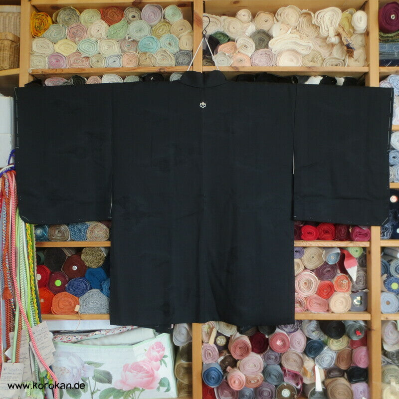 gewebte Muster Wolken Haori Kimono Jacke