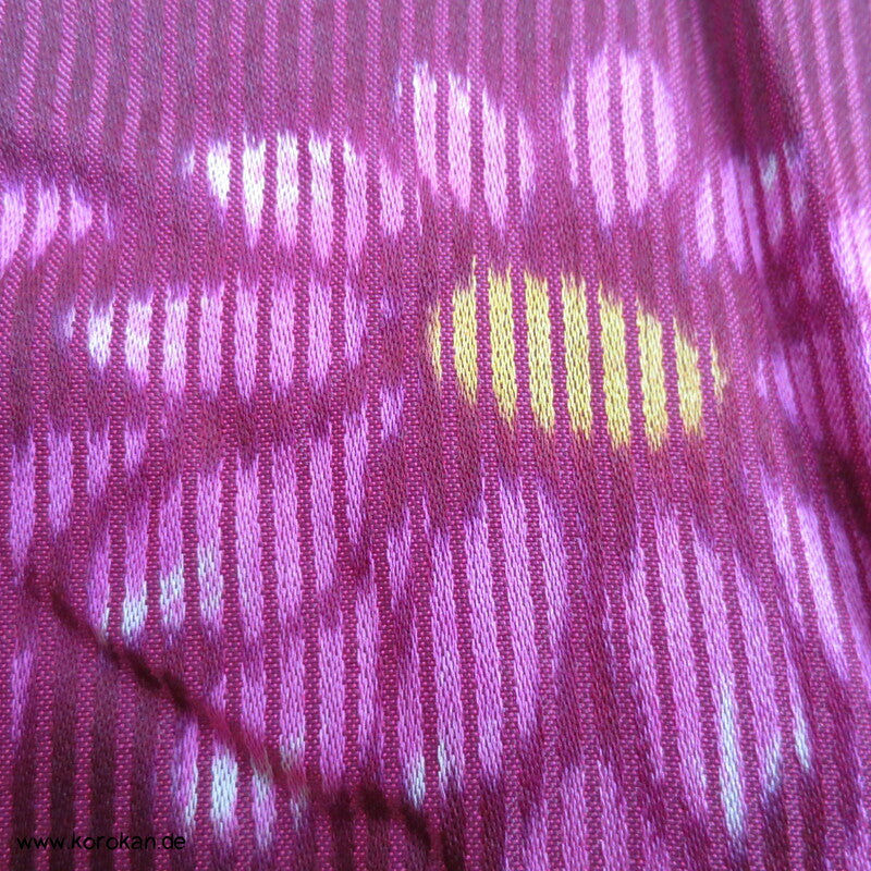 Kiku Kugeln Kett Meisen Seiden Satin Komon Kimono
