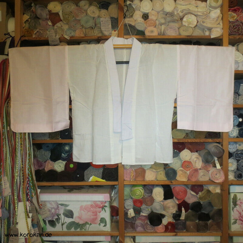 Hada / Juban Kimono Unterhemd mit rosa Seidenärmeln
