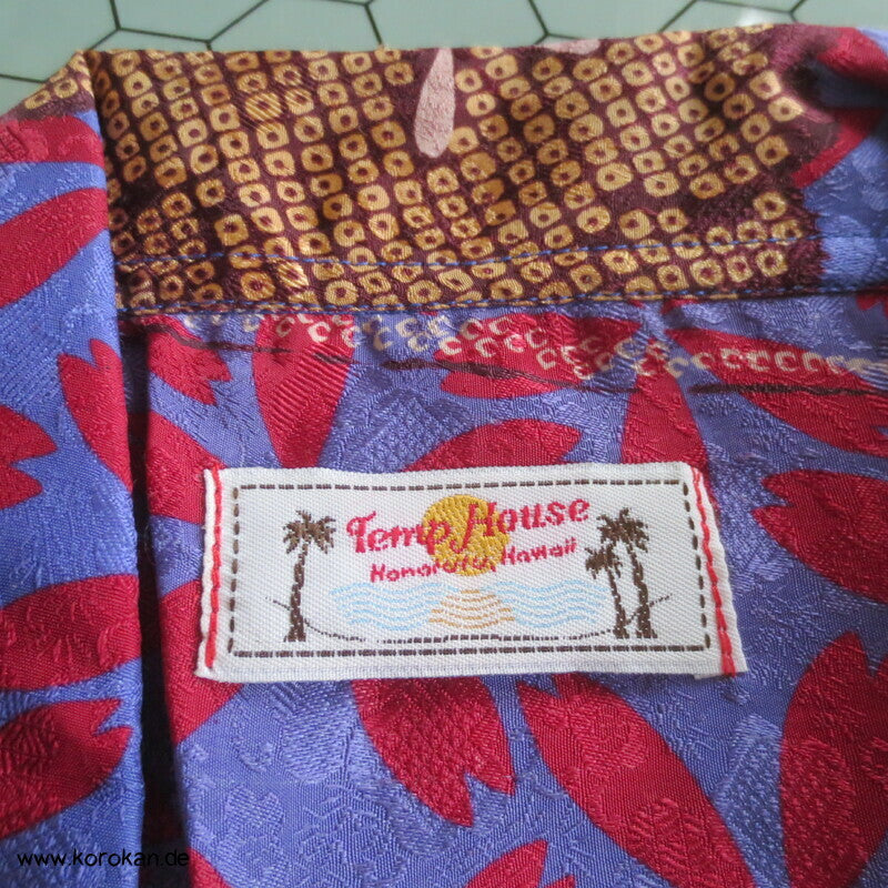 Hawaihemd Upcycling Kimono Seide