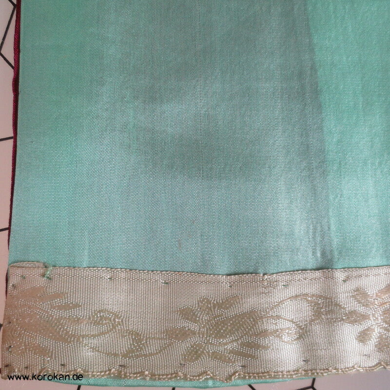 Kiku Kugeln Kett Meisen Seiden Satin Komon Kimono
