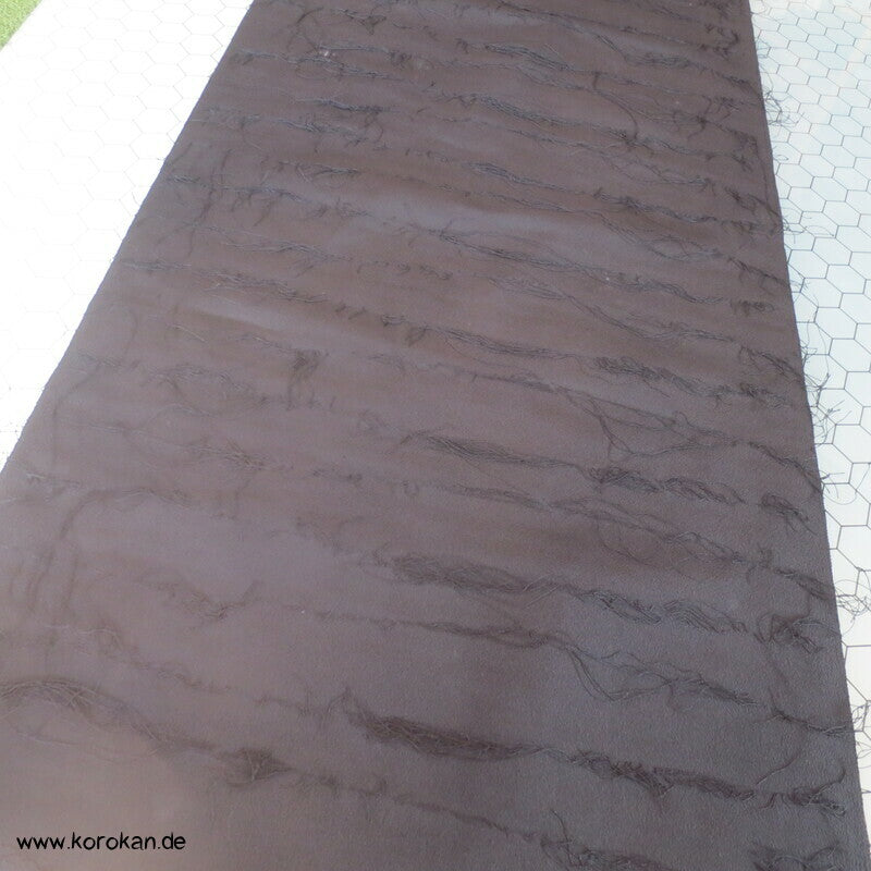 schwarze gewebte Streifen Japan Crepe Georgette Seide Araihari Kimono