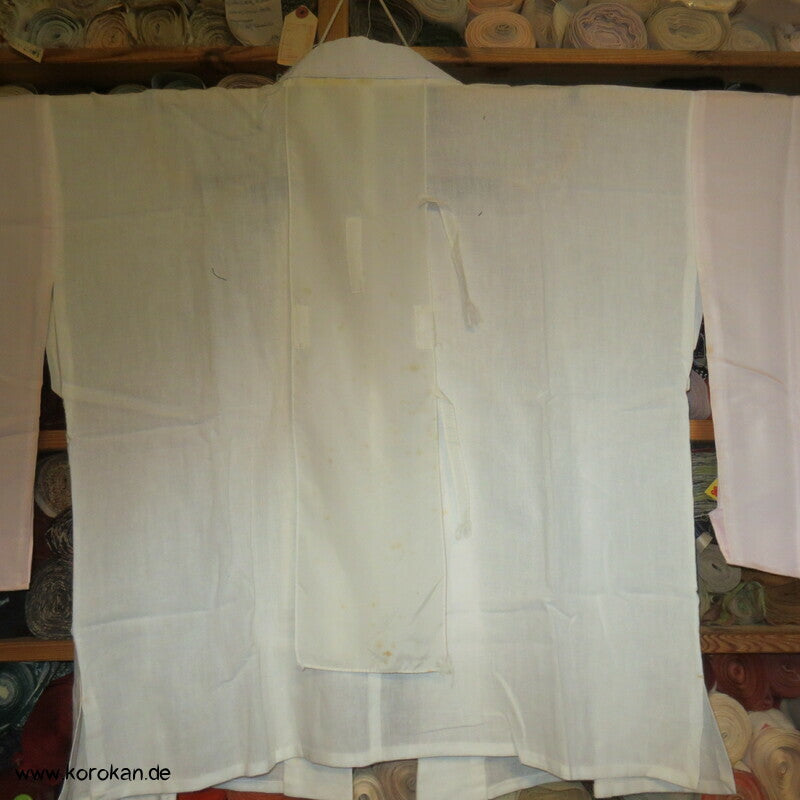 Hada / Juban Kimono Unterhemd mit rosa Seidenärmeln