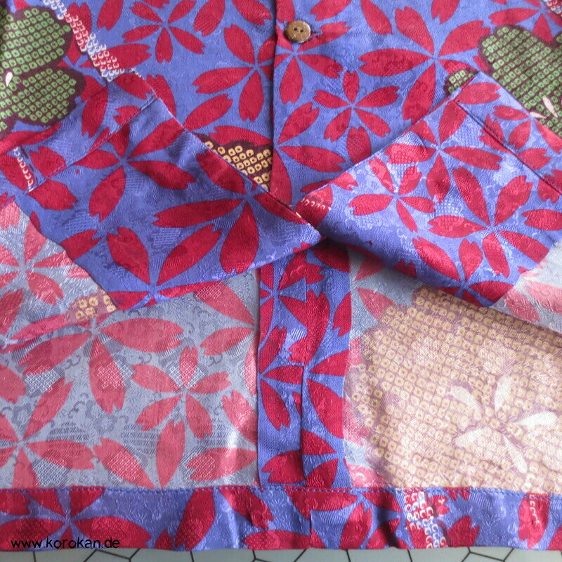 Hawaihemd Upcycling Kimono Seide