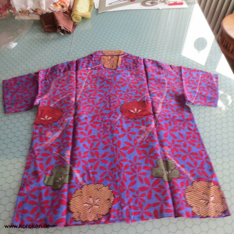 Hawaihemd Upcycling Kimono Seide