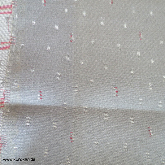 abstrakter Schneesturm Jacquard Seide, Araihari Kimono Stoffrest