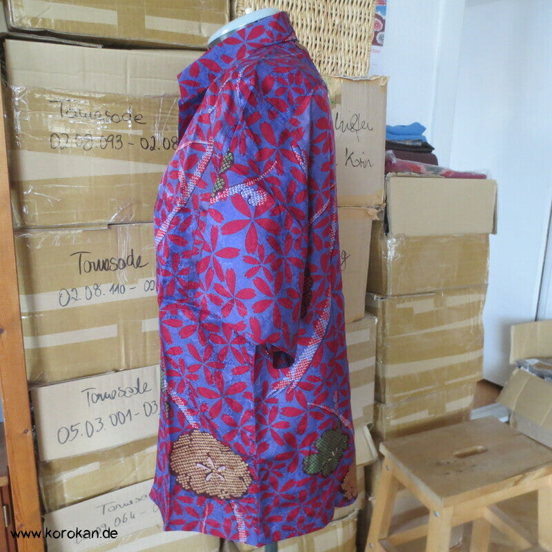 Hawaihemd Upcycling Kimono Seide