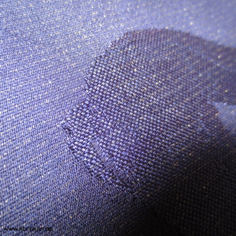 gewebte Schleifen Seidendamast, blauvioletter Iromuji Kimono