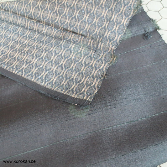 Tatewaku doppelseitiger Druck feine leichte Seide, Araihari Kimono Stoffrolle