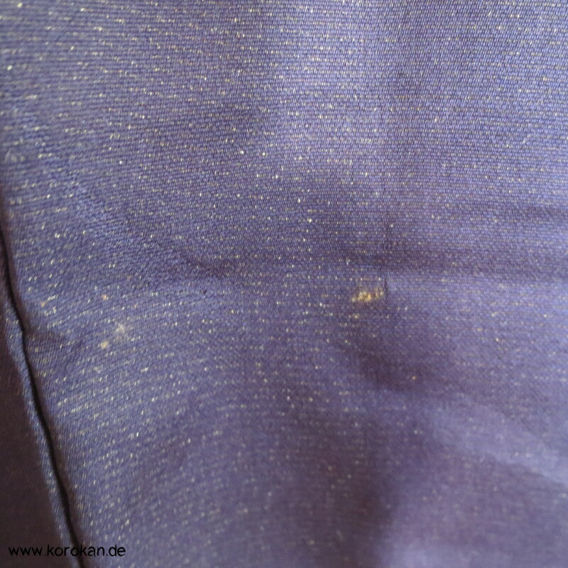 gewebte Schleifen Seidendamast, blauvioletter Iromuji Kimono