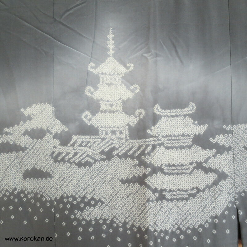 Shibori Tempelmuster Juban Unterkimono, Seide