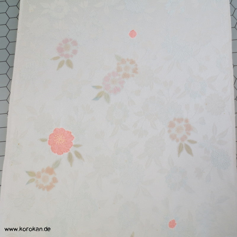 Shibori Blumen Kimono Seidendamast