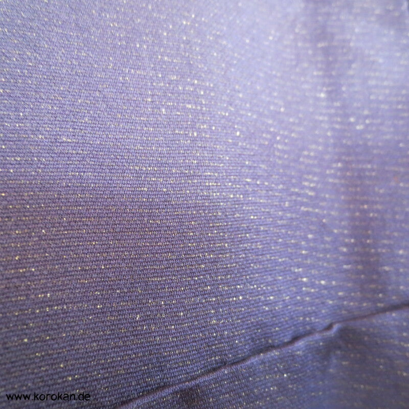 gewebte Schleifen Seidendamast, blauvioletter Iromuji Kimono
