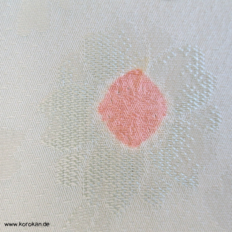 Shibori Blumen Kimono Seidendamast