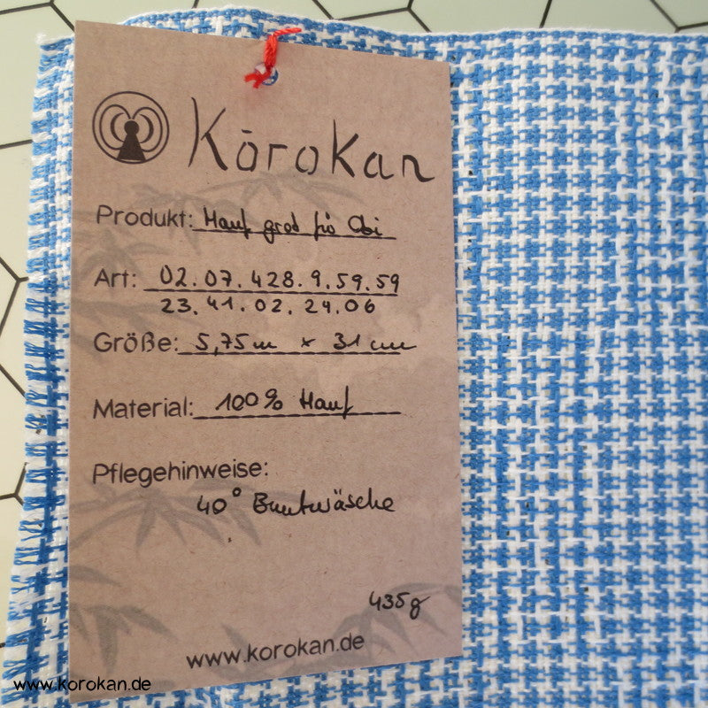 steifer durchbrochen gewebter Hanfstoff für Obi Kimonogürtel